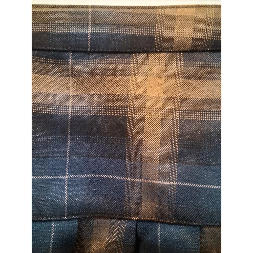 Dickies Size 9 Brown Plaid Pleated Mini Skirt Academic Grunge‎ Schoolgirl Style